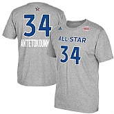 Men's Giannis Antetokounmpo Gray 2017 All-Star Game Name & Number T-Shirt,baseball caps,new era cap wholesale,wholesale hats